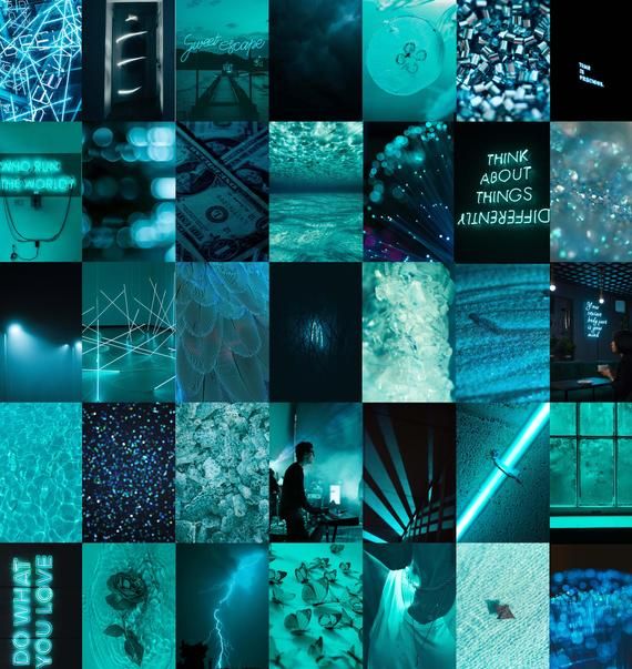 Featured image of post Neon Teal Aesthetic Collage